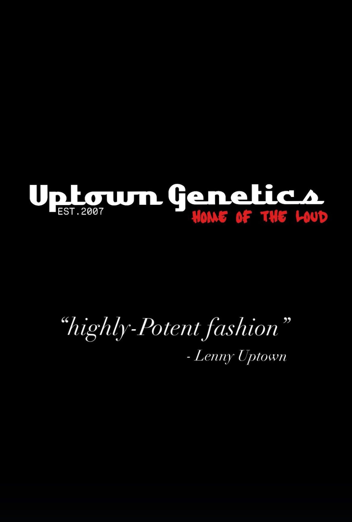 Uptown Genetics emblem uptown tee