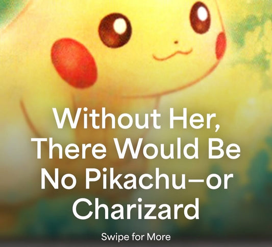 Pokémon card autographed by nishida