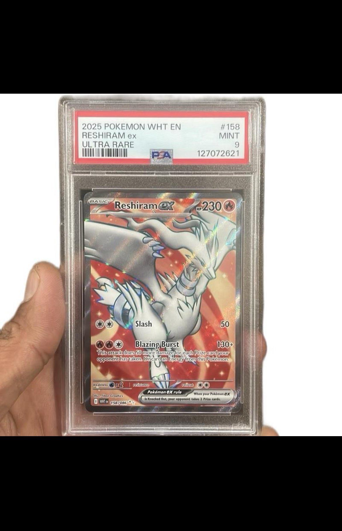 Psa 9 gem mint Reshiram ex 2025