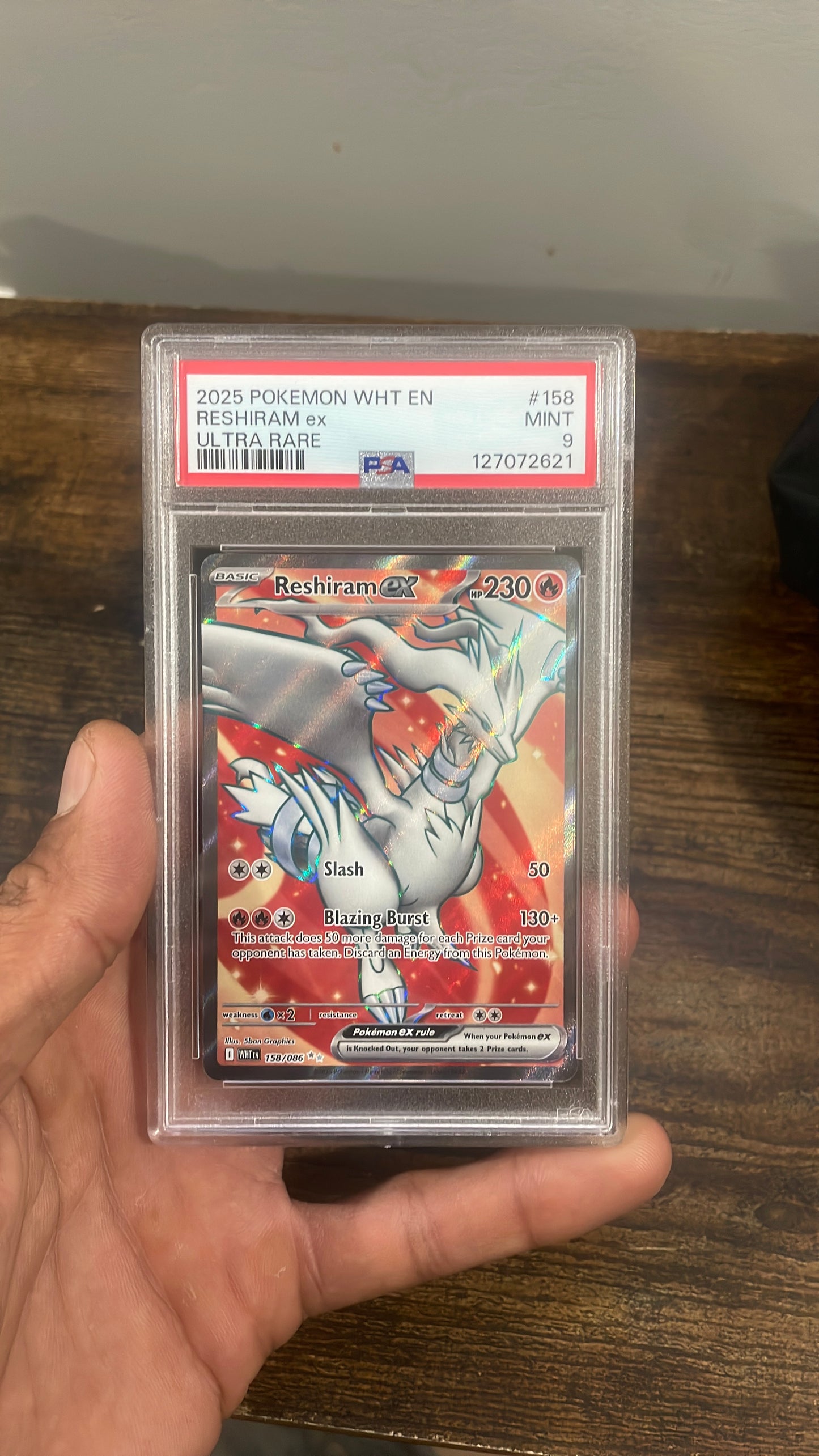 Psa 9 gem mint Reshiram ex 2025