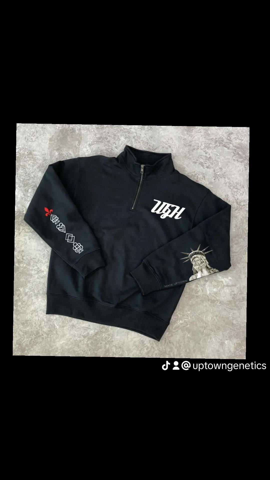 The Uptown half zip