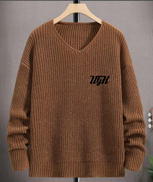 Knitted UGH sweater satin lining