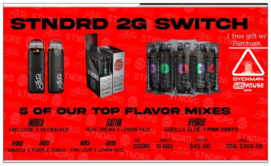 STDRD Vape Dual cartridges