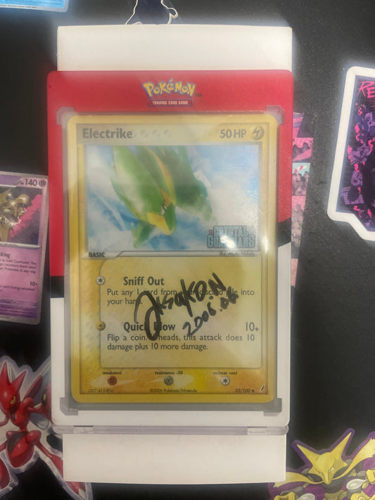 Pokémon card autographed by nishida