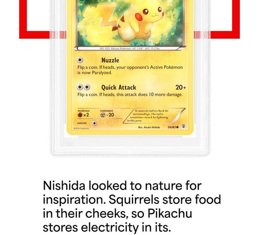 Pokémon nishida autograph card