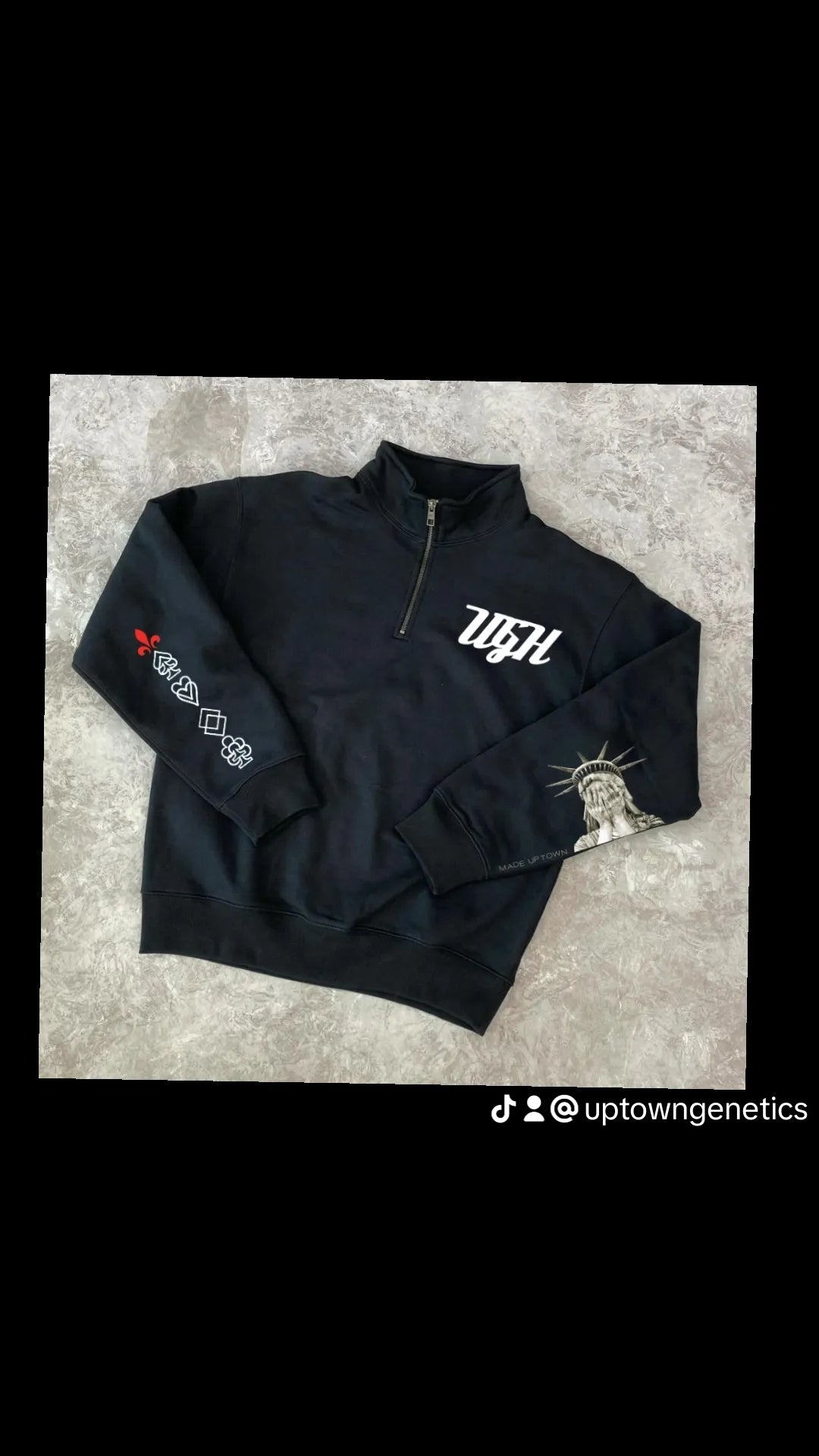 The Uptown  half zip